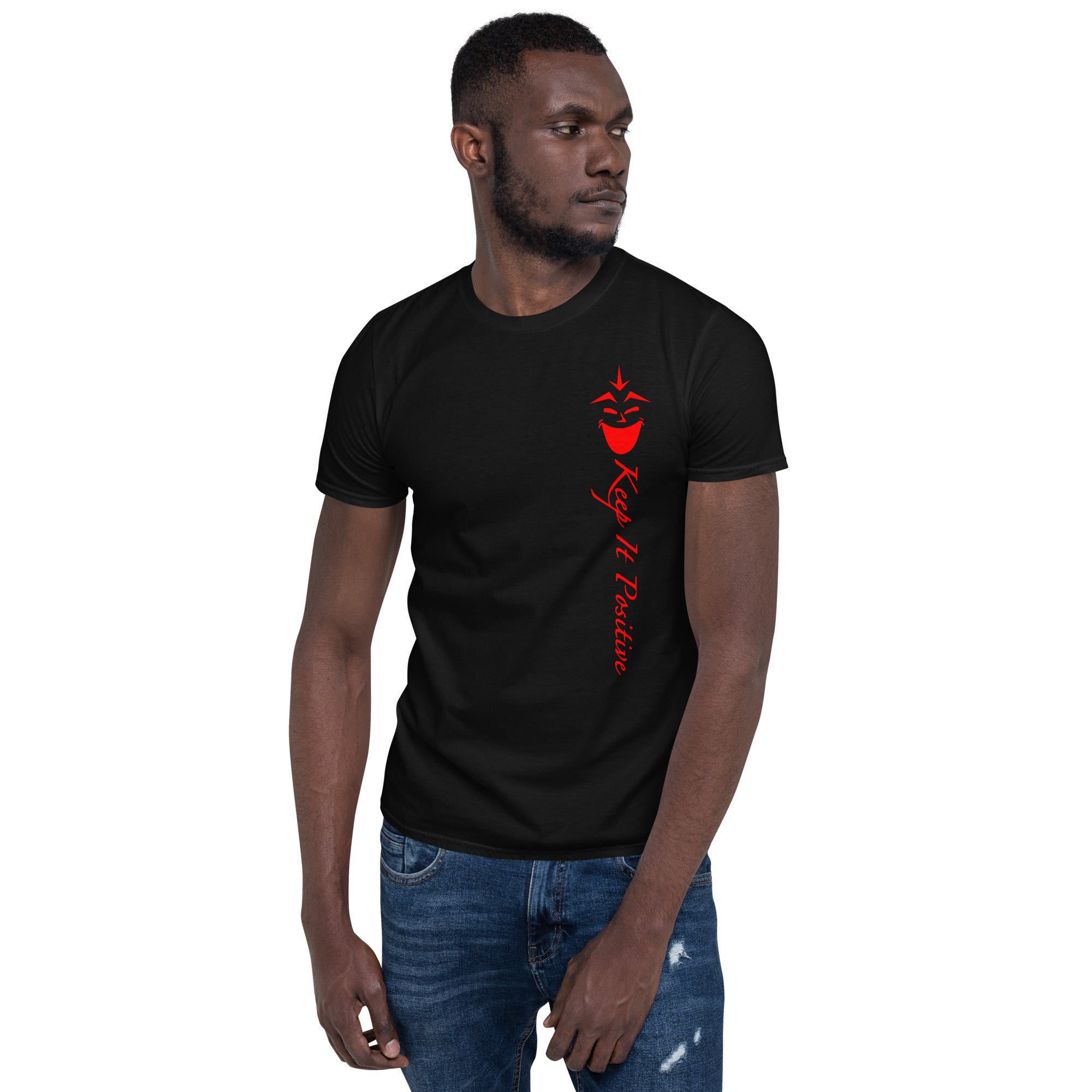 Keep It Positive Red Short-Sleeve Unisex T-Shirt